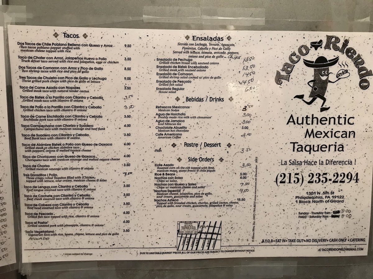 Taco Riendo Restaurant Menu - Image 5