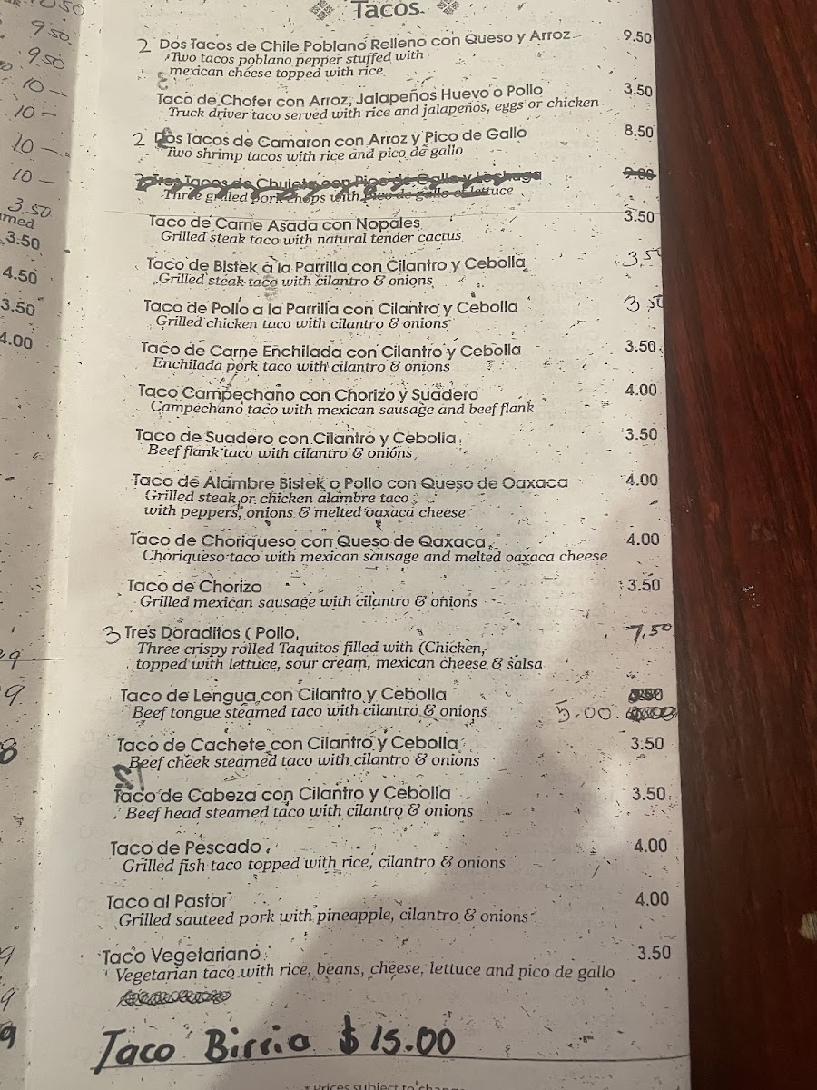 Taco Riendo Restaurant Menu - Image 6